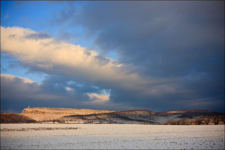 The Shawangunk Ridge and Sky Top in winter