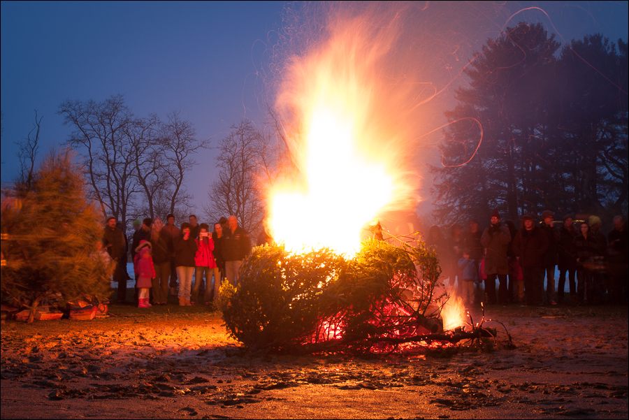 New Paltz Christmas Tree Bonfire